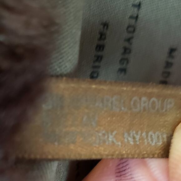 Andrew Marc Jacket Women XS Brown Anorak w/ Faux Fur Water Resistant Long Length - Picture 15 of 15